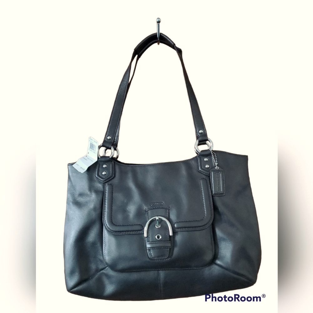 NWT Coach Handbag - Gray Metallic